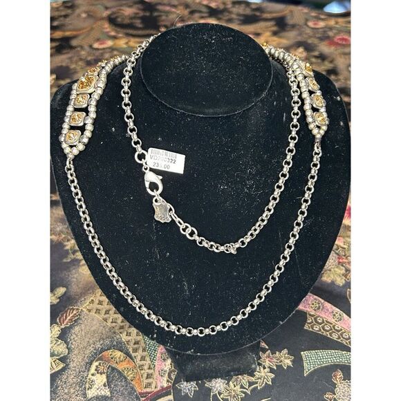 Viddo Golden Quartz Necklace - Bejeweled Bling for Your Next Virtual Happy Hour - Picture 2 of 4